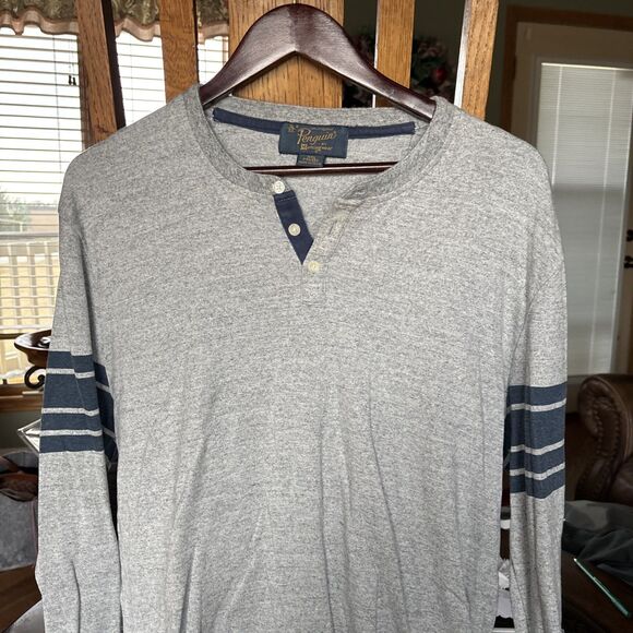 MEN'S ORIGINAL PENGUIN BY Munsingwear - XXL -- GRAY - Henley Vintage - Picture 3 of 6